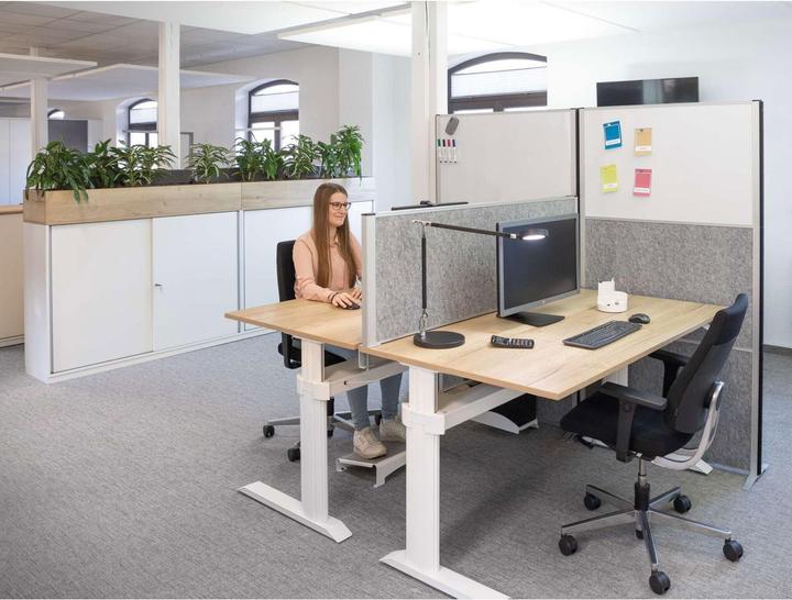 Produktbild Maul Stellwandsystem MAULconnecto 9661089 Uplight 3xAk d.gr Stand (100 x 182 cm)