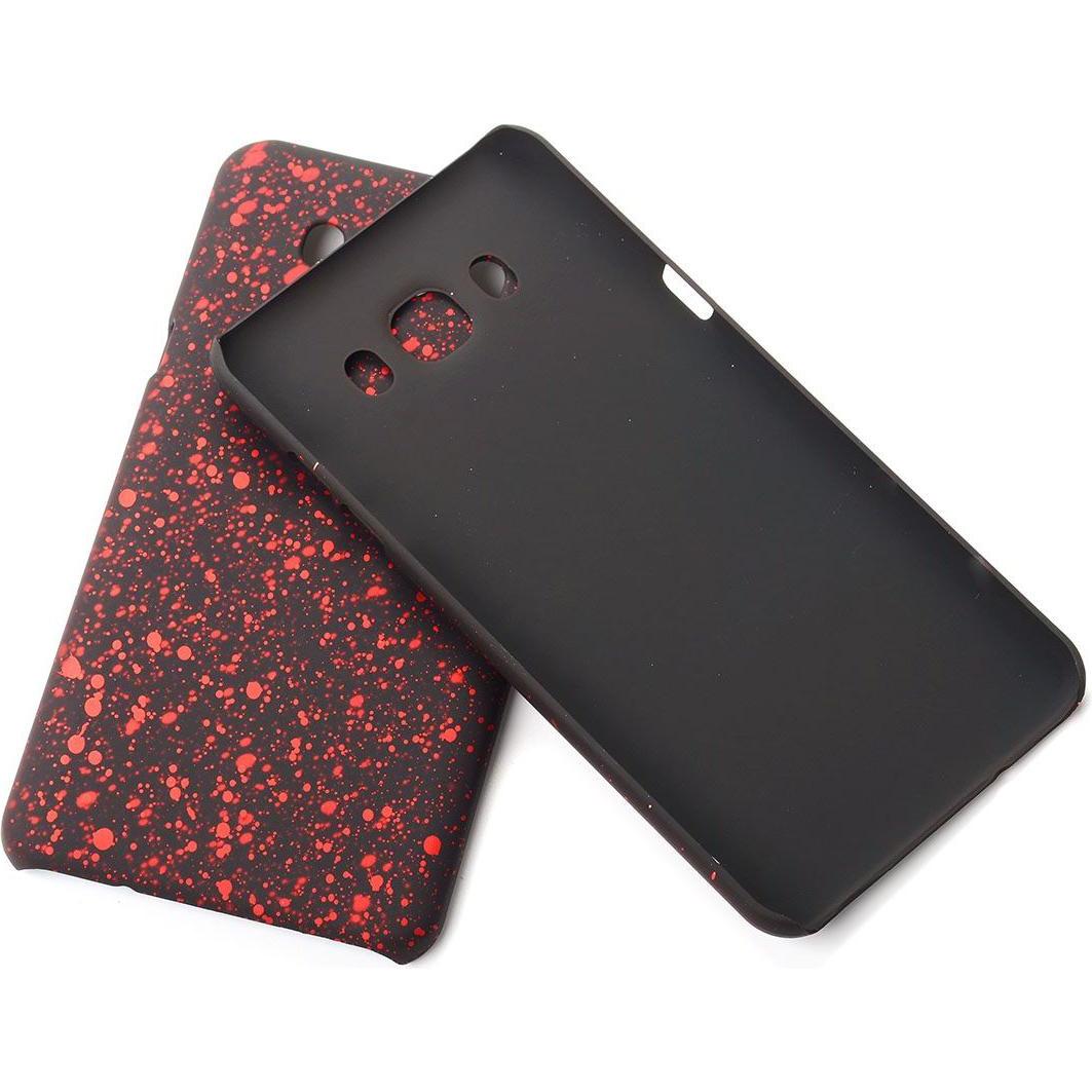 König Design Handy Hülle Schutz Case Bumper Etuis für Samsung Galaxy J7 2016 3D Sterne Rot (Samsung Galaxy J7 (2016)), S...