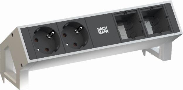 Actual product image Bachmann DESK2 - 2xSchuko & 2xEmpty (2 x, CEE 7/3, 0.20 m)