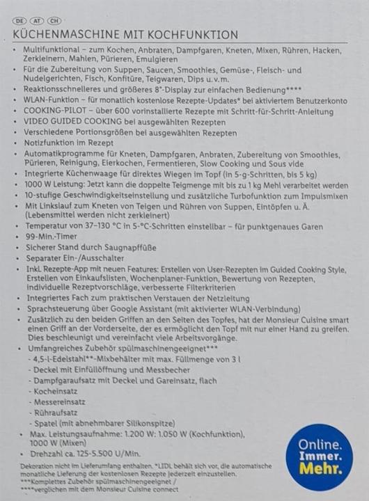 Image du produit Silvercrest Monsieur Cuisine (1200 W)