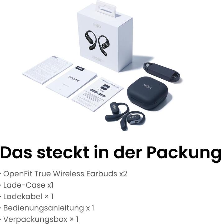 Produktbild Shokz OpenFit (ANC, 7 h, Kabellos)