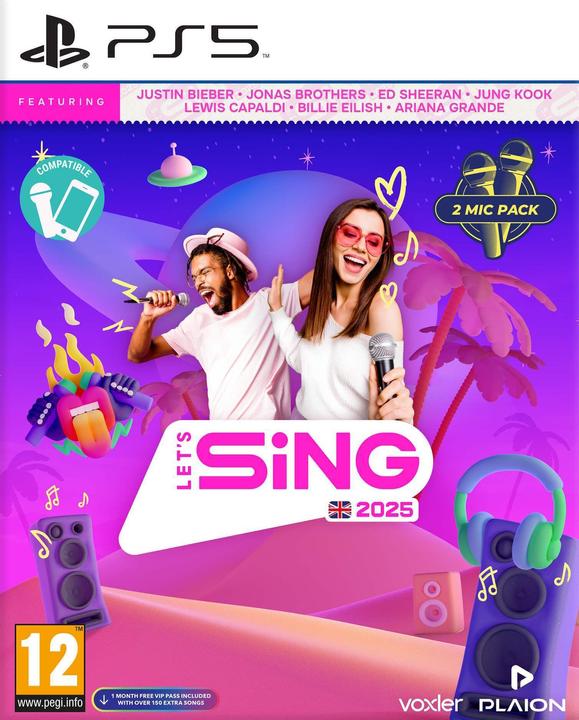 Actual product image Plaion Let's Sing 2025 International Version (+ 2 Mics) (PS5, EN)