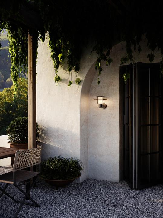 Produktbild Nordlux Bastia 35, Wandleuchte, Schwarz (E27, IP54)