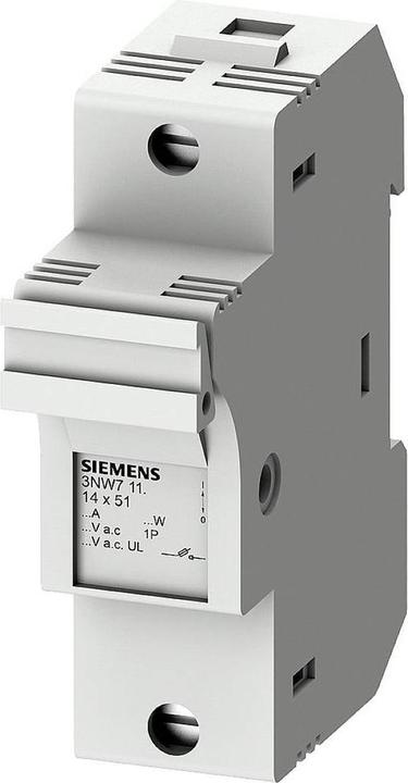 Actual product image Siemens Miniature fuse holder screw 14x51mm 3NW7111 (50 A)