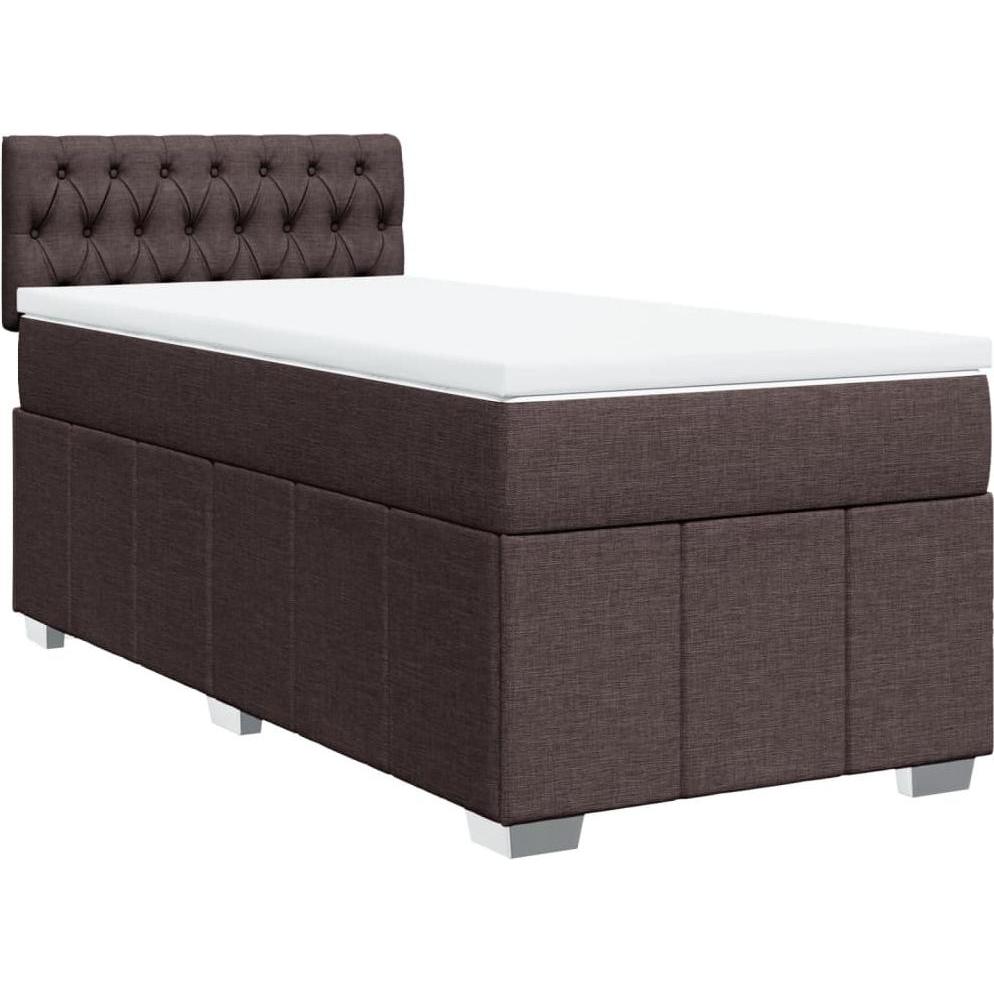 Thumbnail - VidaXL, Bett, Bo x springbett mit Matratze 90 x 190 cm Stoff (90 x 190 cm)