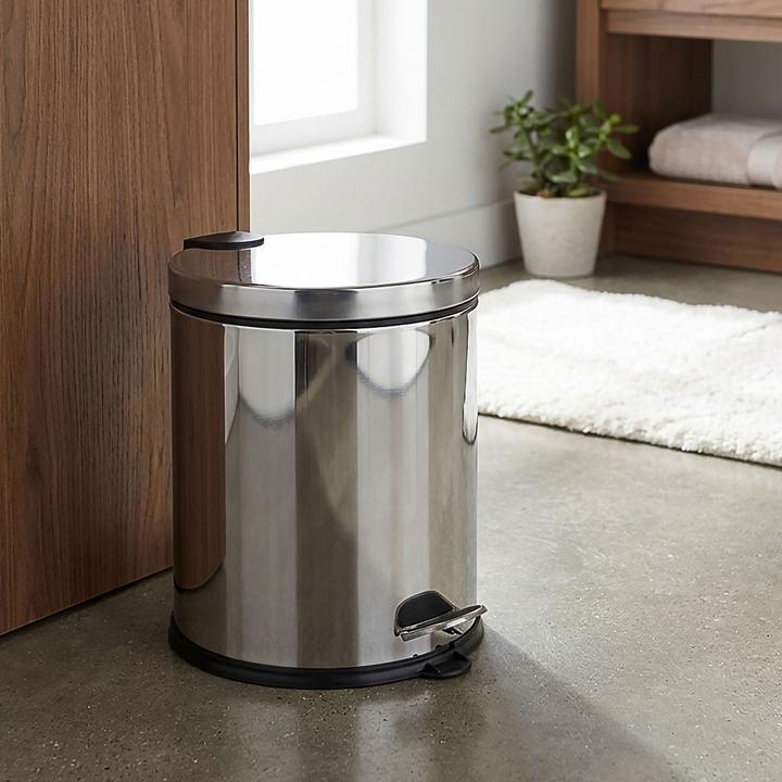 Image du produit Casativo Poubelle, Poubelle à pédale, 20 litres, inox (20 l)