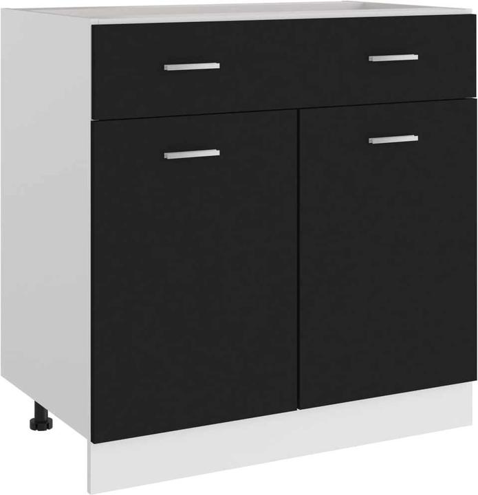 Actual product image vidaXL Nazonor (1x Unterschrank (2 Türen, 2 Schubladen) 80 cm) (80 x 46 x 81.50 cm)