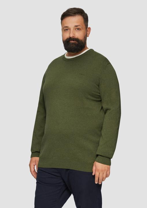 Produktbild S.Oliver Strickpullover Strickpullover mit Crewneck (3XL)