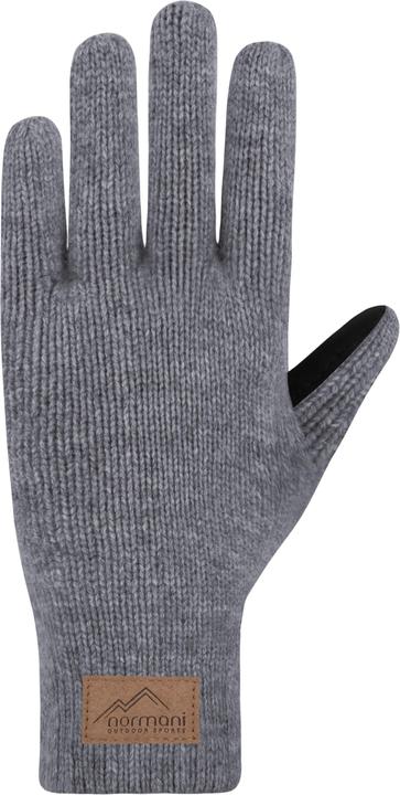 Produktbild Normani Herren Merino Strick-Fingerhandschuhe mit Schafleder "Leanyer" - 9635 (8.5)
