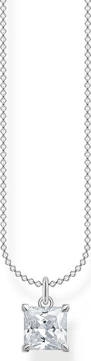 Immagine prodotto Thomas Sabo Collana a catena con pietra bianca argento (Argento 925, 40 - 45 cm)
