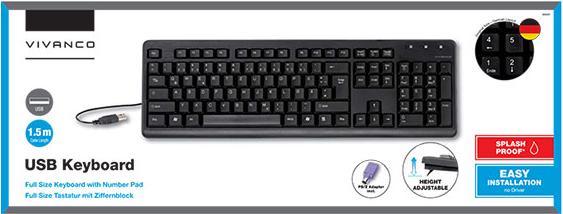 Immagine prodotto Vivanco IT-KB USB PS2 (Germania, Cablato)