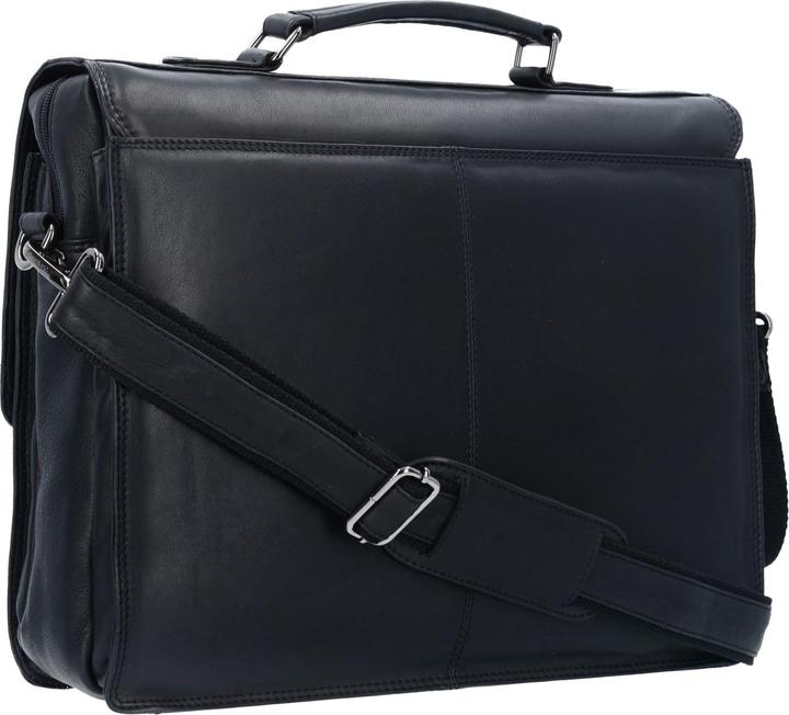 Produktbild Greenland Nature Black Nappa Aktentasche Leder 40 cm Laptopfach