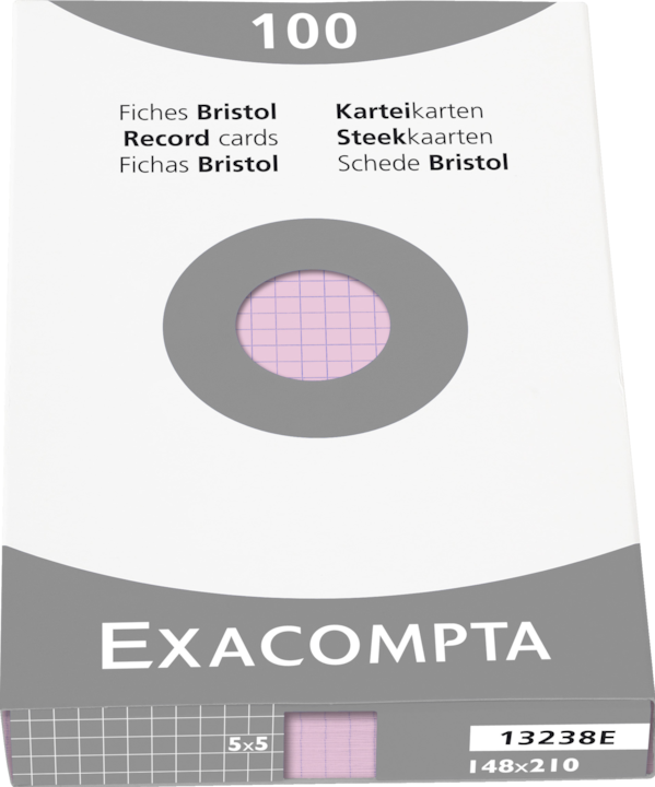 Actual product image Exacompta Index cards (A5, 205 g/m², 100 x)