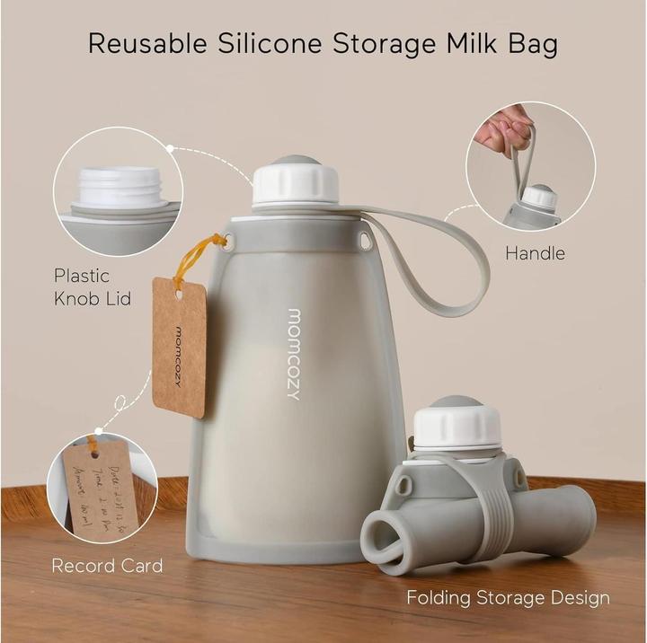 Actual product image Momcozy Silicone milk storage bag