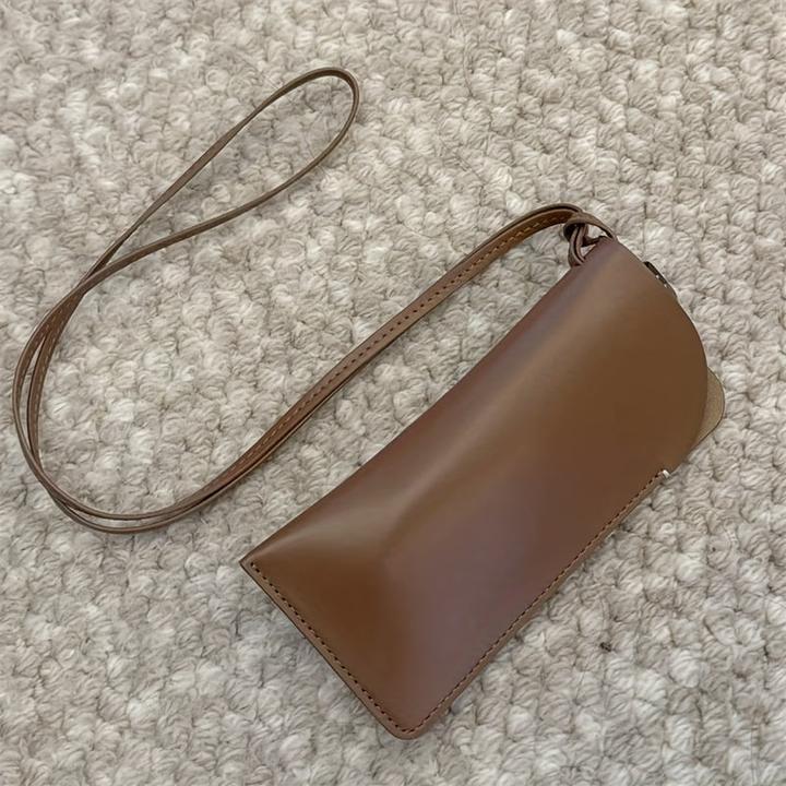 Immagine prodotto Only-Bags.Store Custodia per occhiali in pelle PU, porta occhiali da sole regolabile con laccetto da collo