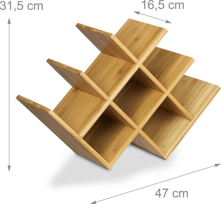 Produktbild Relaxdays Bambus (47 x 16.5 x 31.5 cm, 8 Fl.)