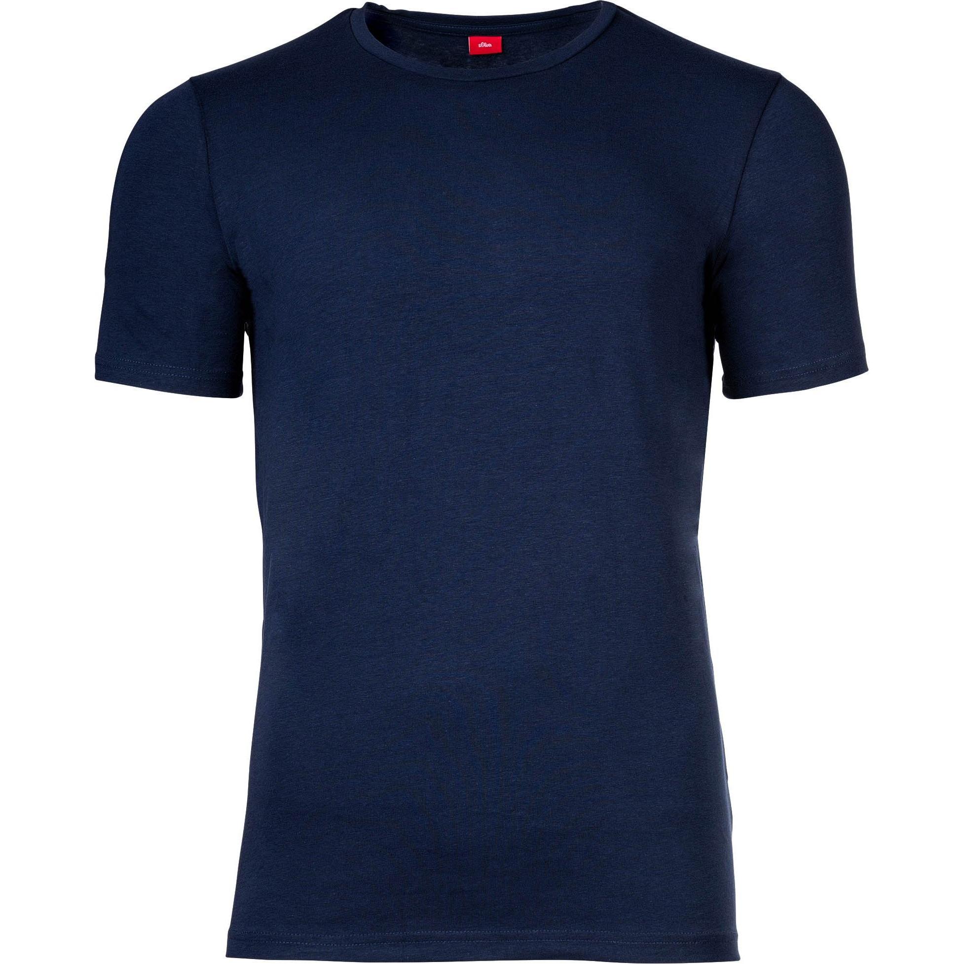 Thumbnail - S.Oliver, Herren, Shirt, T-Shirt Casual Figurbetont, Blau, (S)