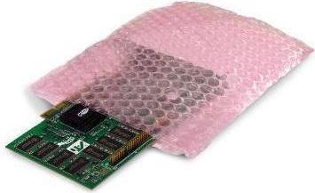 Productafbeelding Transpak Bubbelzakken antistatische afmetingen 150x200mm dikte 100µ roze kuiltjes aan de buitenkant/doos. (1 x)