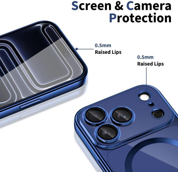 Image du produit Tech-Protect Magflex Magsafe Iphone 17 Pro Glänzendes Tiefes Blau (Apple iPhone 17 Pro)