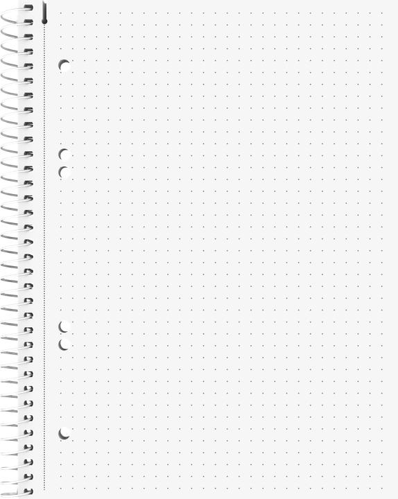 Produktbild RINGBUCHBL.A5 4-L.DOTTED 80B SPIRAL (A5, Gepunktet)