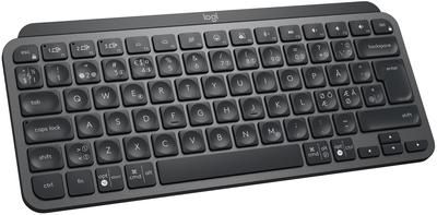 Produktbild Logitech MX Keys Mini for Business, Mini, RF Wireless + Bluetooth, Scherenschlüsselschalter, QWERTY (US, Kabellos)