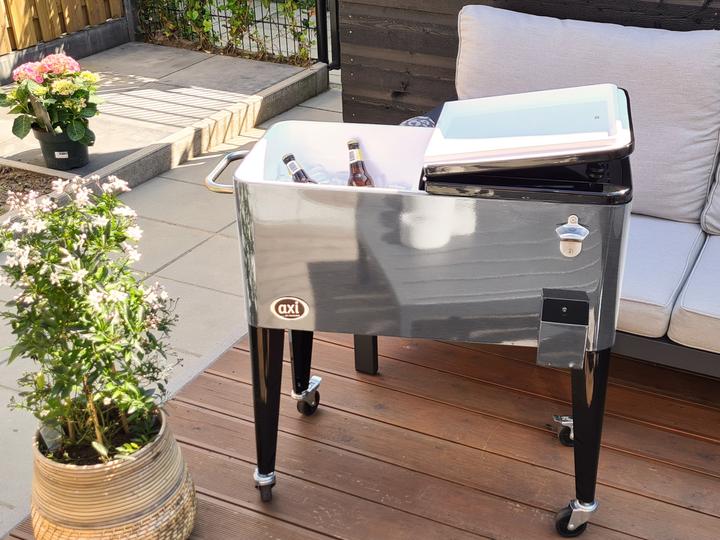 Actual product image Axi Retro Cooler Stainless Steel (76 l)