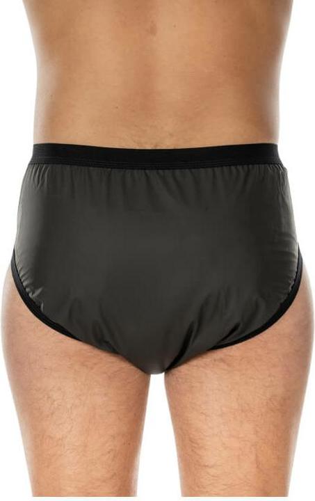 Actual product image Suprima PU briefs slip-on form unisex anthracite (1 x, Large)