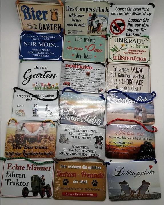 Produktbild Puag Blechschild Biergarten (16.50 x 11.50 cm)