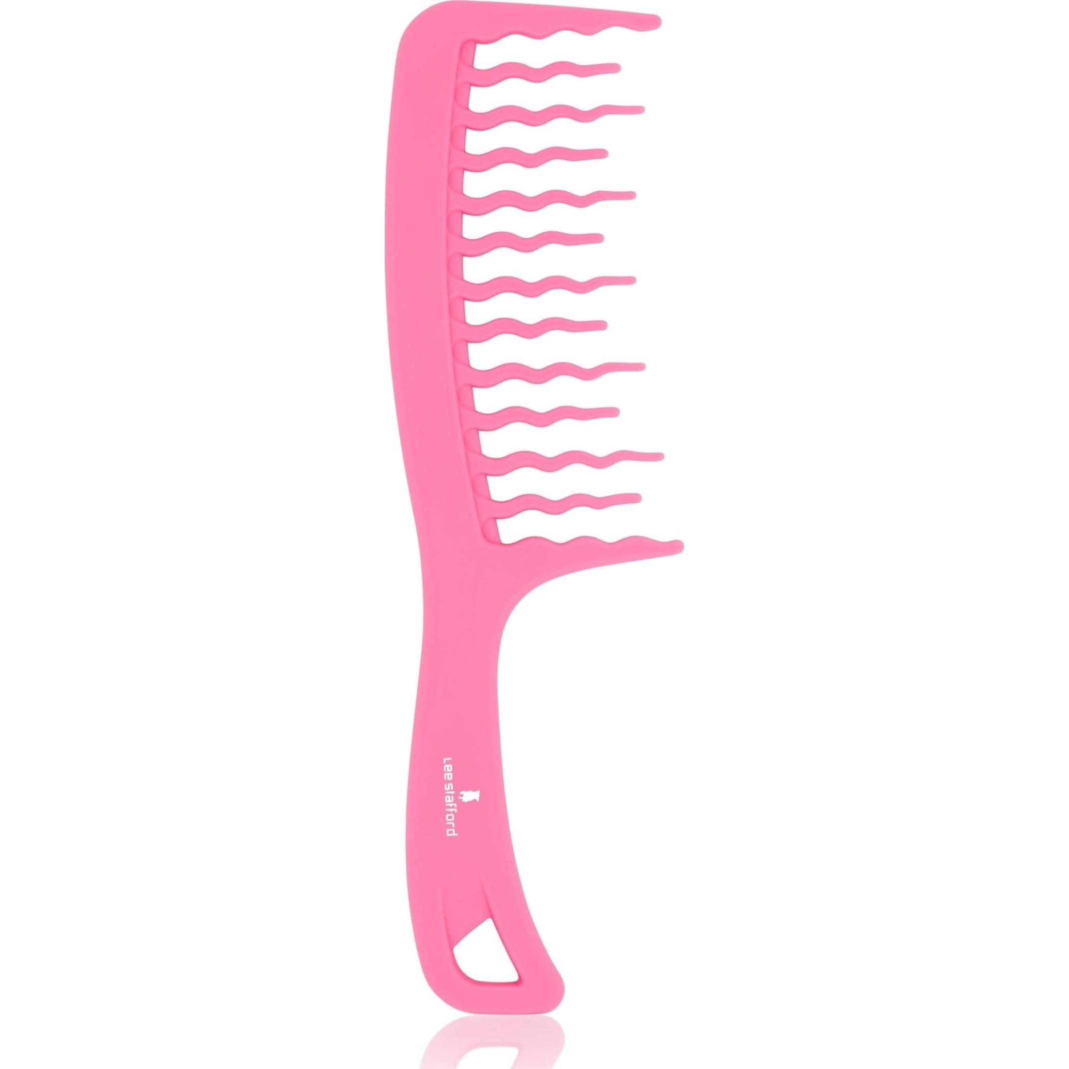 Lee Stafford, Haarbürste + Kamm, Curl Wet Hair Detangling Hair Comb for Curly/Afro Hair Wide Teeth
