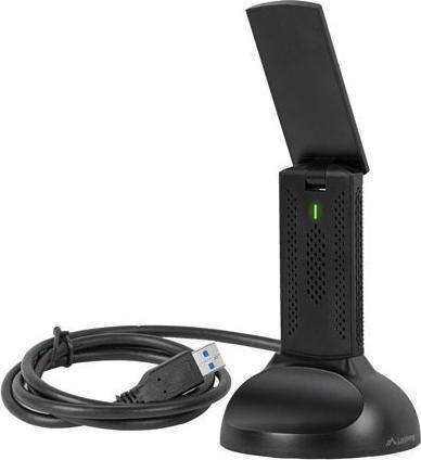 Actual product image Lanberg BEZPRZEWODOWA KARTA SIECIOWA WIFI NC-3000-WI USB 3.0 AX3000 TRI-BAND 2 WEWNĘTRZNE ANTENY