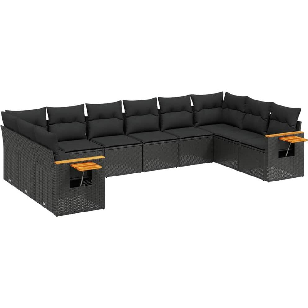 VidaXL, Gartenlounge, 10-tlg. Garten-Lounge-Set mit Kissen