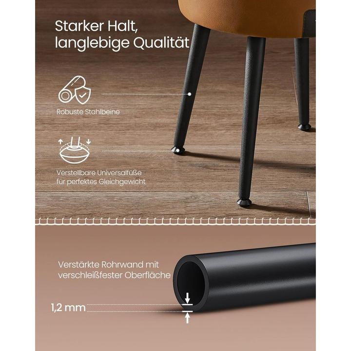 Produktbild Vasagle Hocker mit Stauraum LOM005K01 braun Kunstleder
