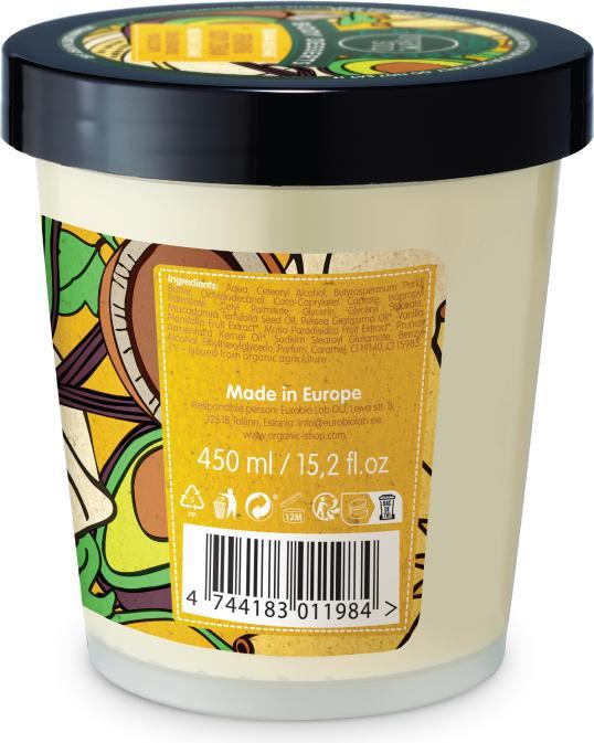 Actual product image Organic Shop Body Desserts Banana Milkshake Repairing Body Cream Regeneru (Body cream, 450 ml)