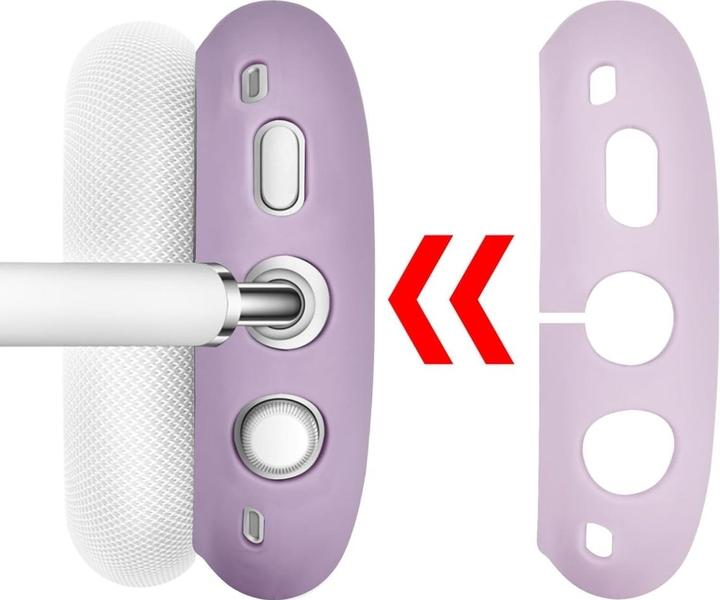 Image du produit Screenguard Etui en silicone liquide 3-en-1 Set Purpy (Sac pour écouteurs)