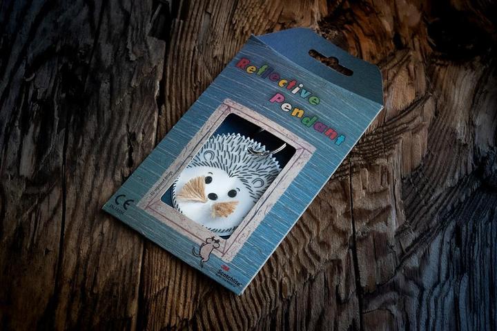 Actual product image Softreflector Pendant reflector hedgehog Justin