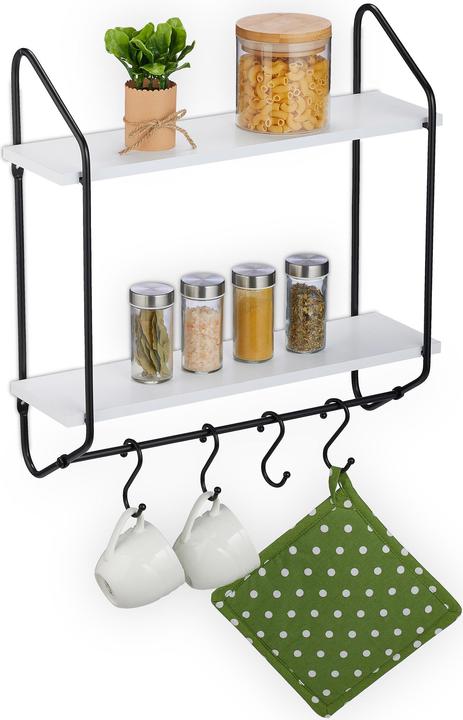 Immagine prodotto Relaxdays Scaffale a muro (45 x 14,5 x 50 cm)