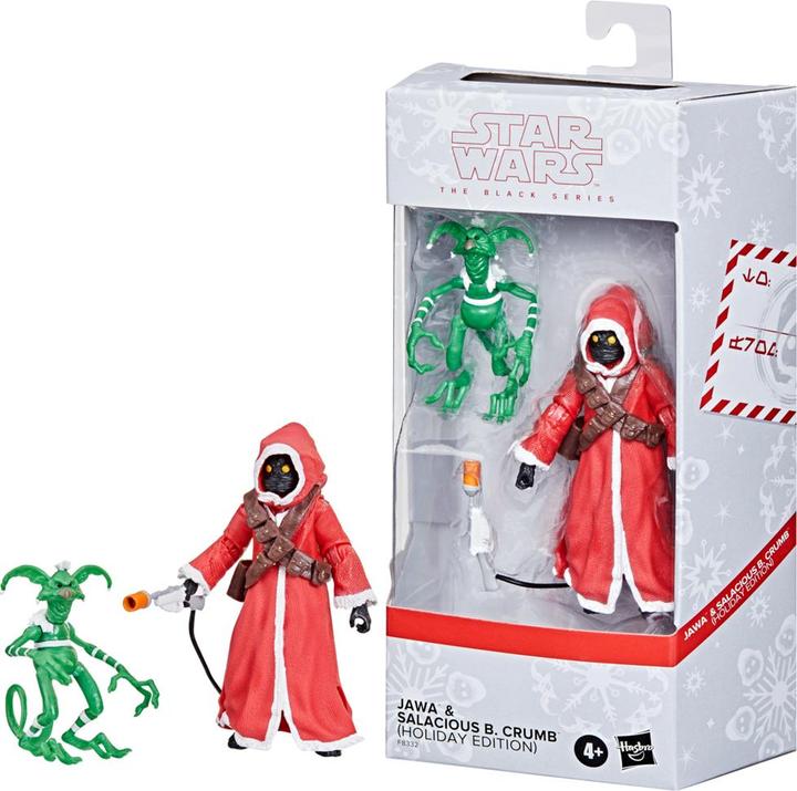 Actual product image Hasbro STAR WARS - Jawa & Salacious (Holiday Edition) -Fig. Black Series 15cm