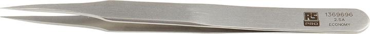Immagine prodotto RS PRO Pinzetta in acciaio inossidabile resistente all'acido, punta fine, piatta, 120 mm
