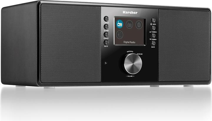 Produktbild Kärcher Karcher DAB 5000+ Digitalradio (DAB+ / UKW-RDS, AUX-IN, Bluetooth, Wecker mit Dual-Alarm) schwarz (UKW, DAB+, Bluetooth)
