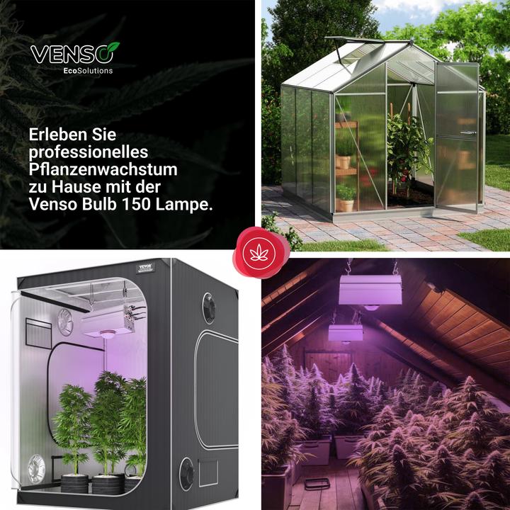 Produktbild Parus by Venso CANNA BULB 150, LED Pflanzenlampe, 150 Watt Pflanzenlicht mit Vollspektrum LED + Infr (LED, 245 V)