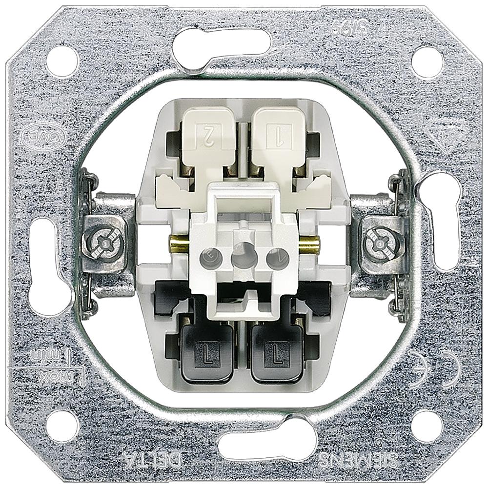 Siemens Wippschalter DELTA UP IP20 1f 5TA2162, Taster + Schalter, Mehrfarbig