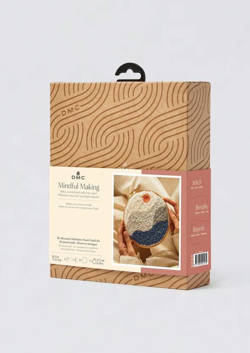 Produktbild DMC Stickset Mindful Making Berggipfel, Ø 15.7 cm