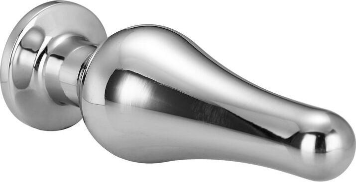 Actual product image Dream Toys Gleaming Love Anal Plug Silver 11 cm