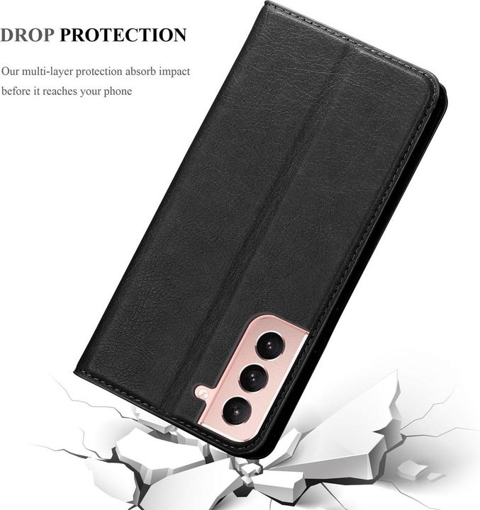 Actual product image Cadorabo Book Invisible Magnet Cover (Samsung Galaxy S21 5G)