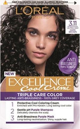 Actual product image L'Oréal Paris Loreal Professionnel - Excellence Cool Creme - Permanent hair colour 7.11 Ultra popelaváond (7.11 Ultra popelaváond)