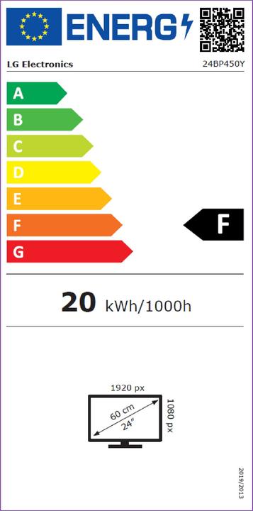 Energy Label LG 24BP450Y-B (1920 x 1080 pixels, 23.80")