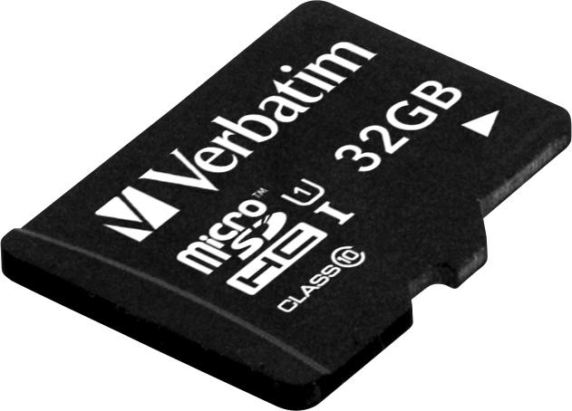 Actual product image Verbatim mircoSDHC UHS-I 32GB Class 10 incl USB Card Reader (32 GB, SDHC, U1, UHS-I)