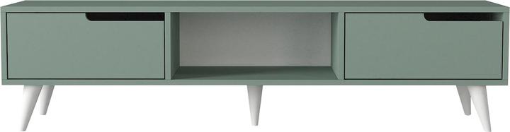 Image du produit En.Casa Fernsehschrank Kullila 160x35x40 cm Grün/Weiss (160 x 35 x 40 cm)