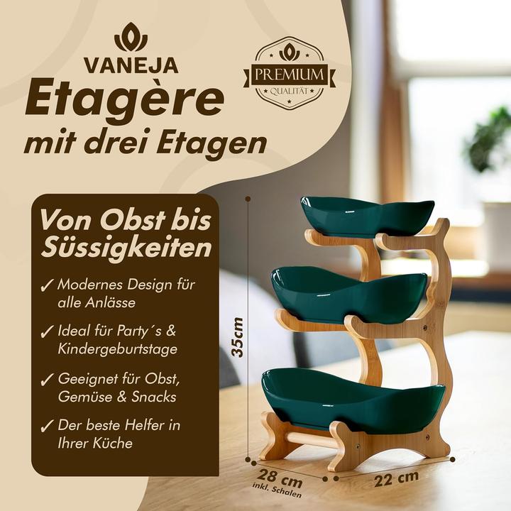 Produktbild Vaneja 3-stöckige Obst-Etagere