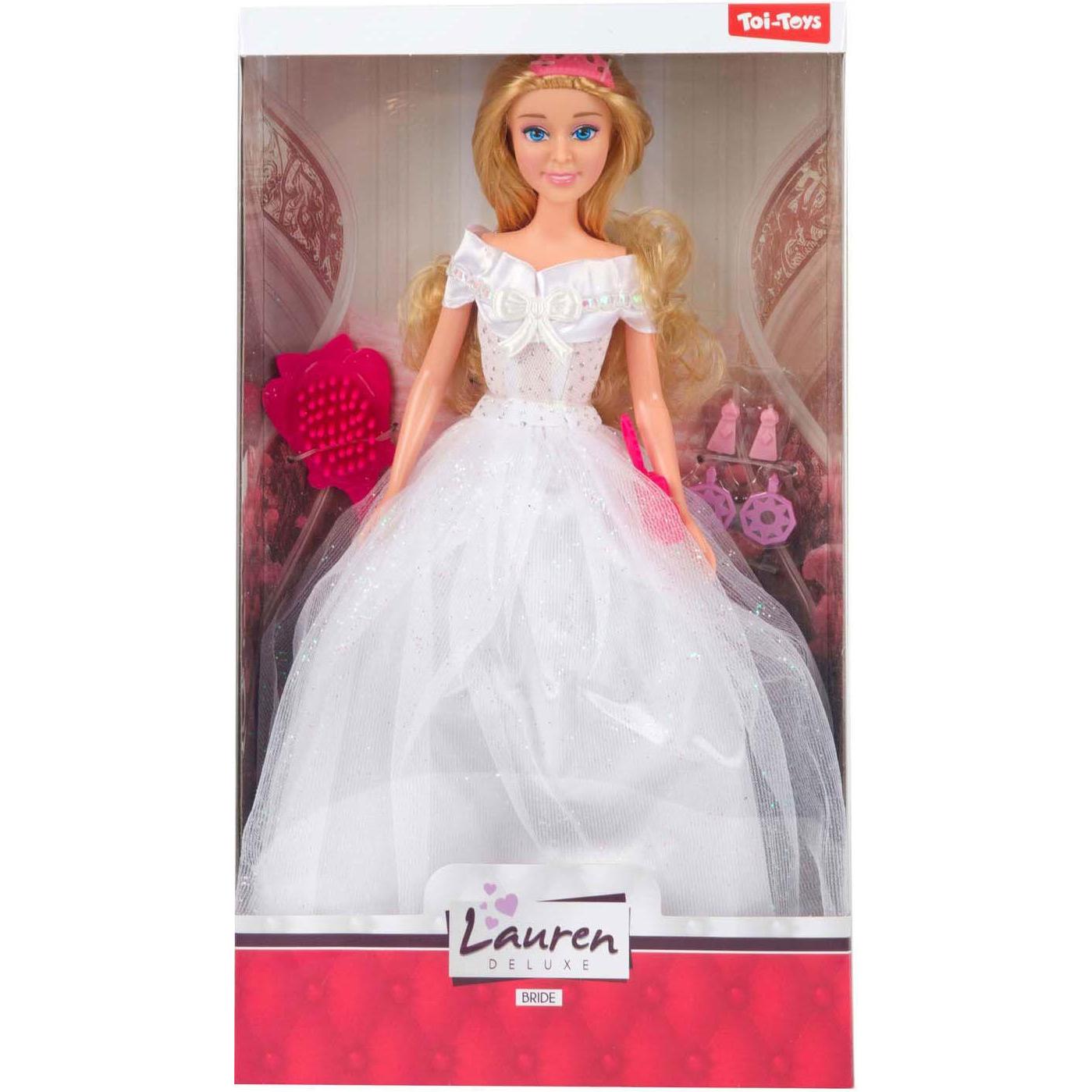 Thumbnail - Toi-Toys Lauren Puppe Braut 28cm mit Zubehör